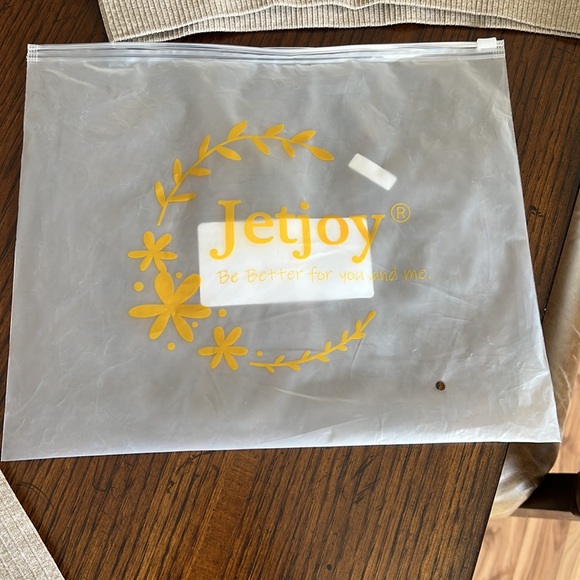 NWT JETJOY EXERCISE OUTFIT LARGE tan ribbed New with tags in bag - Picture 6 of 8